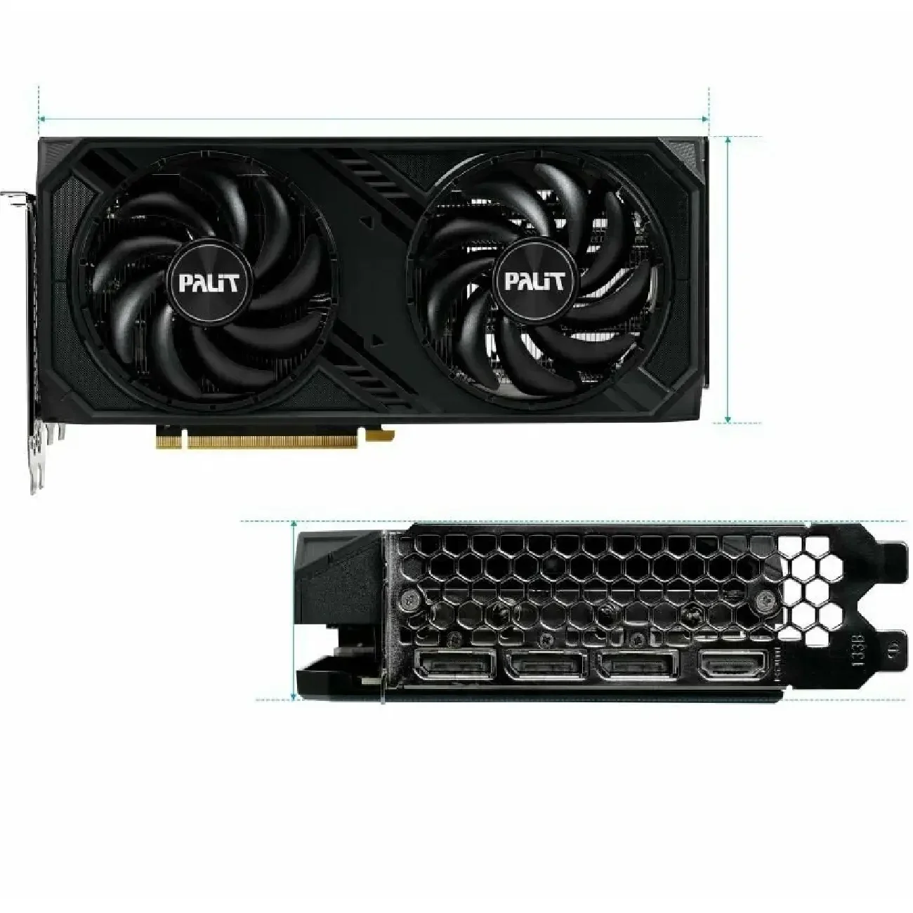 Видеокарта Palit GeForce RTX 5060 TI 8GB DUAL OC (NE7506TT19P1-GB2062D)