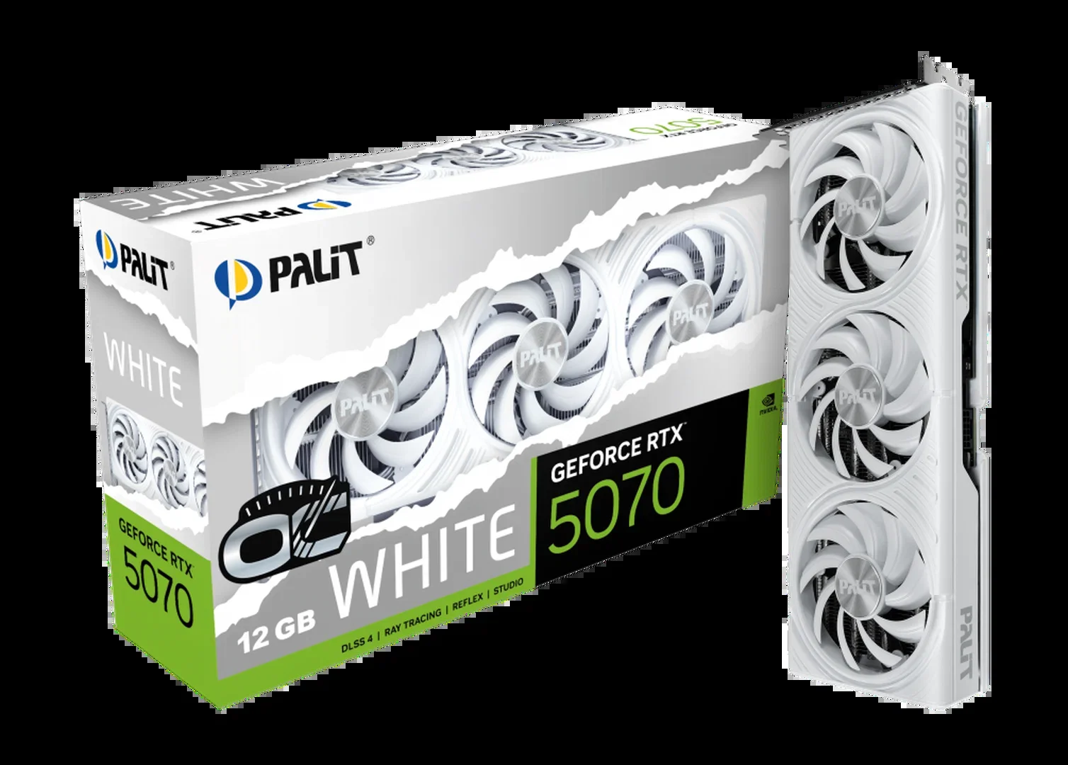Видеокарта Palit GeForce RTX 5070 WHITE OC 12GB (NE75070U19K9-GB2050W)