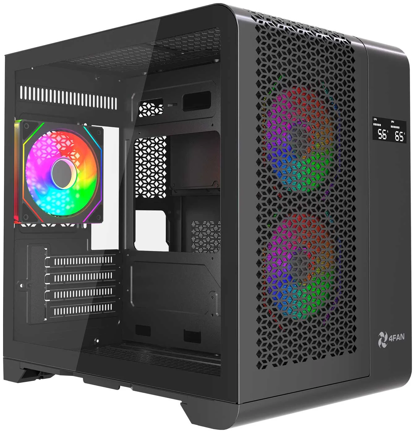 Компьютерный корпус 4FAN XZ Bit Black