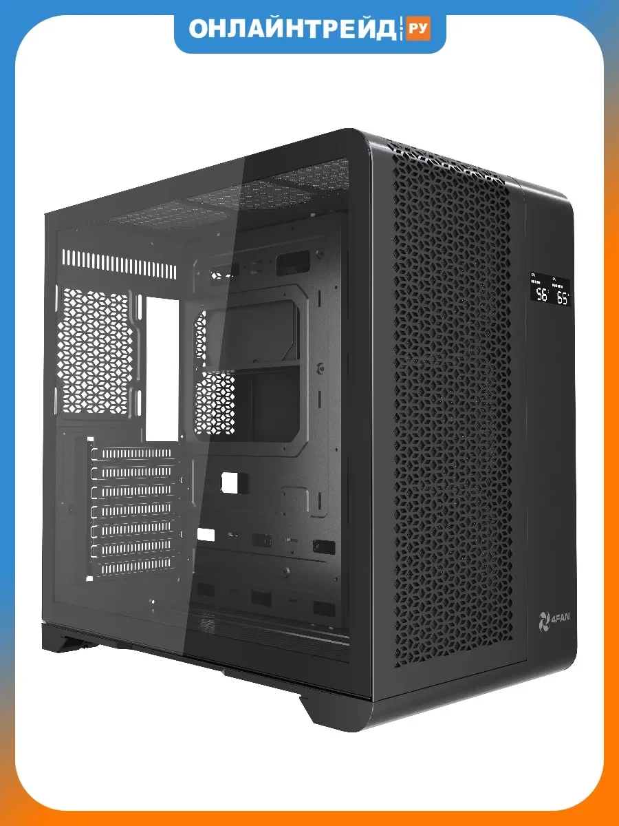 Компьютерный корпус 4FAN XZ Gigabit Black wFans