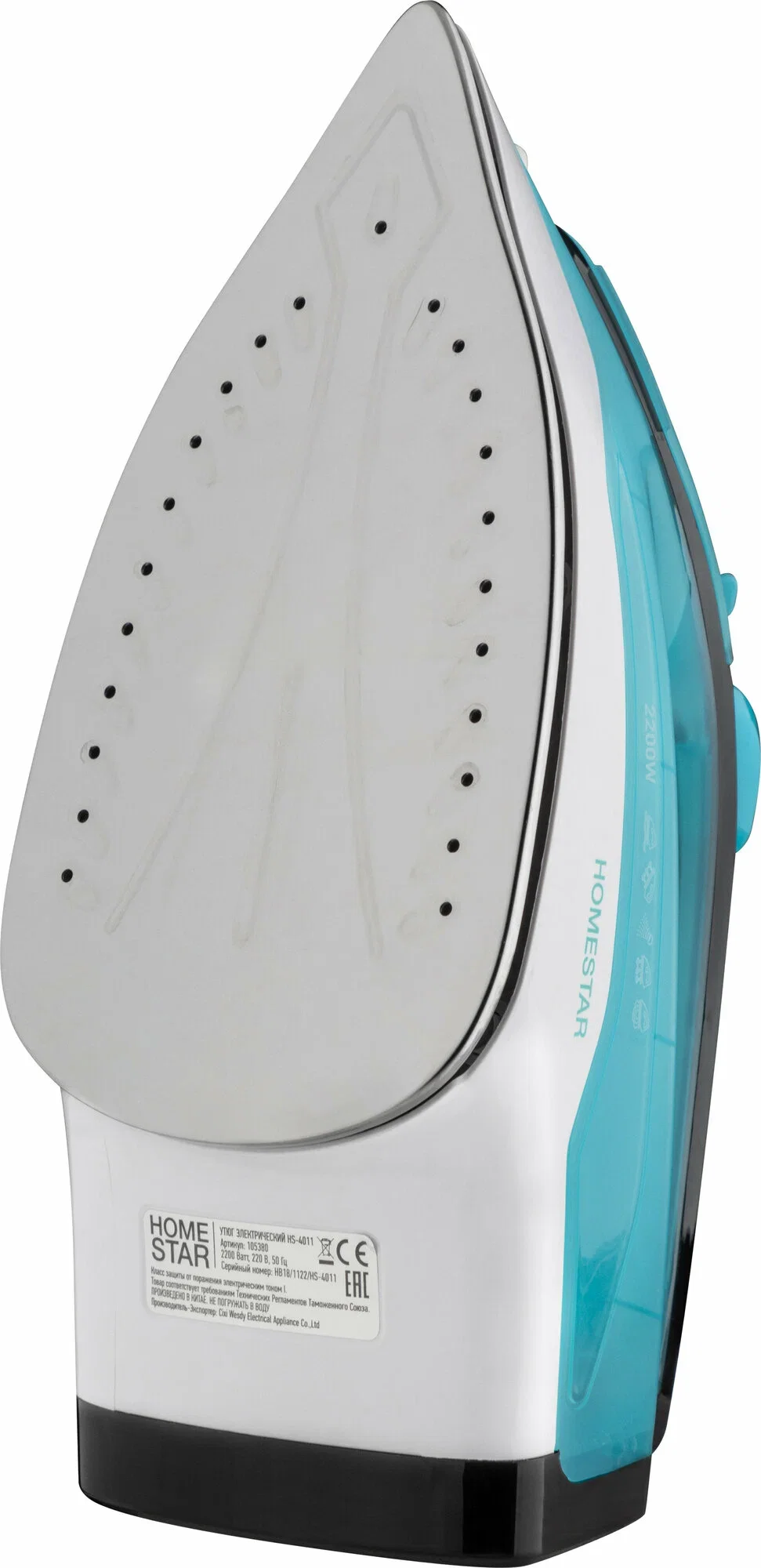 Утюг Homestar HS-4011, сталь, бирюзовый (105380)