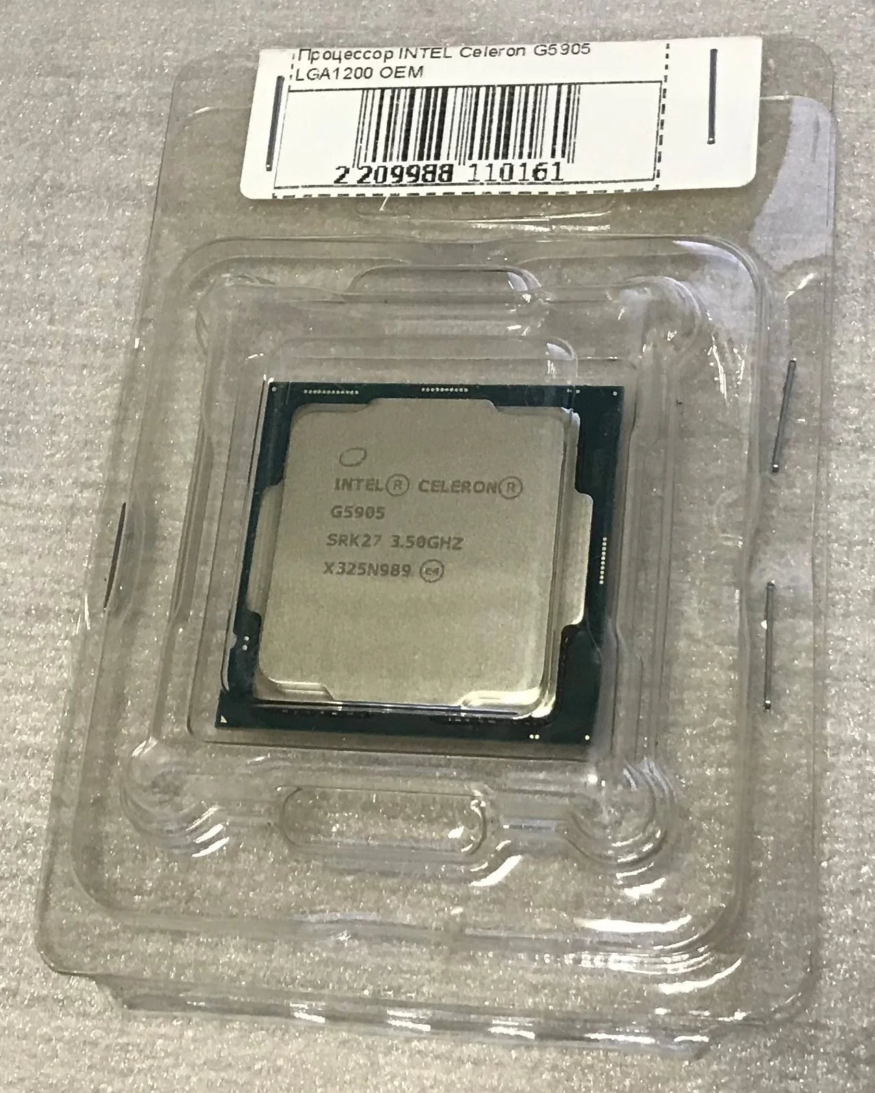 Процессор Intel Celeron G5905 S1200 OEM 3.5G CM8070104292115 S RK27 IN