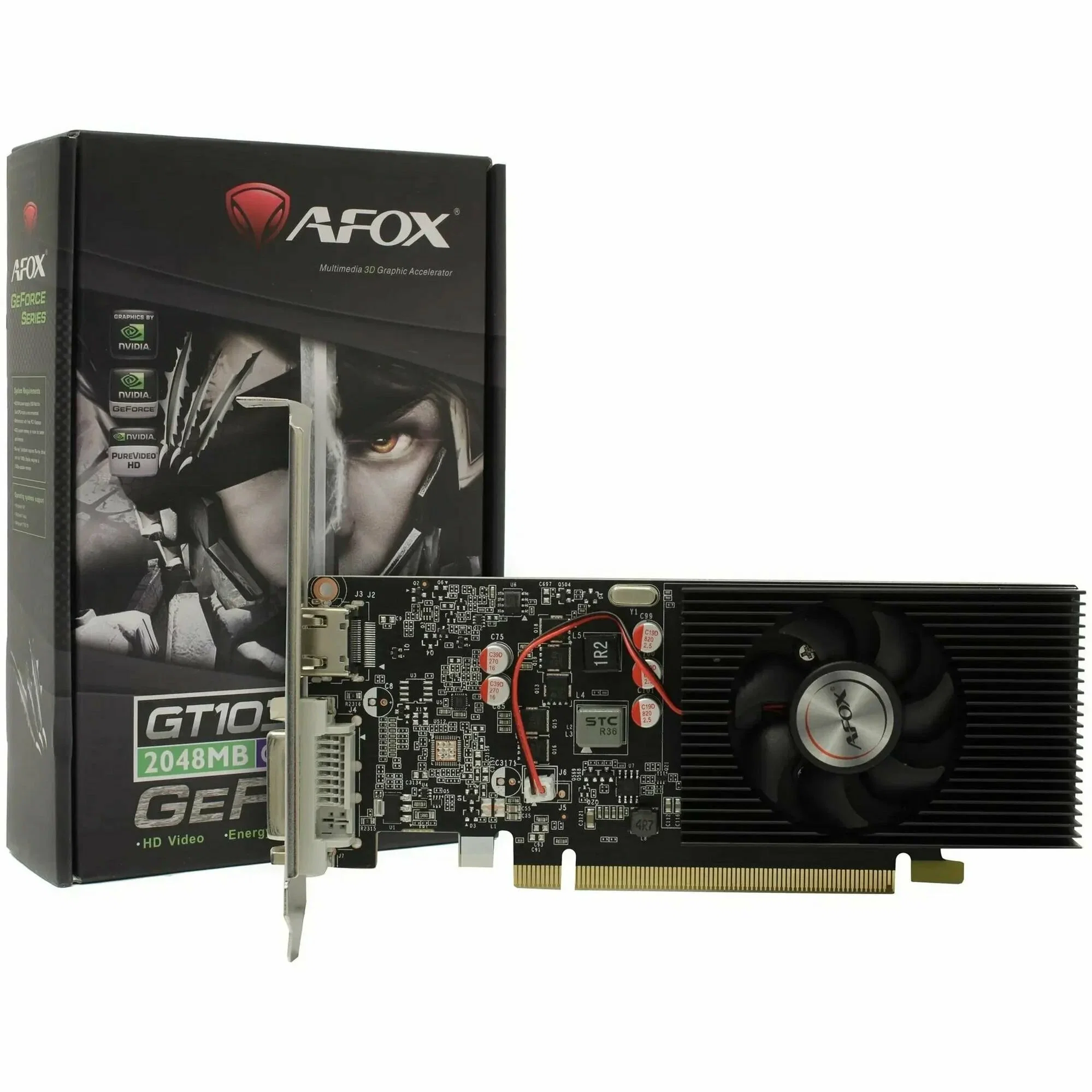Видеокарта PCIE16 GT1030 2GB AF1030-2048D5L8 AFOX