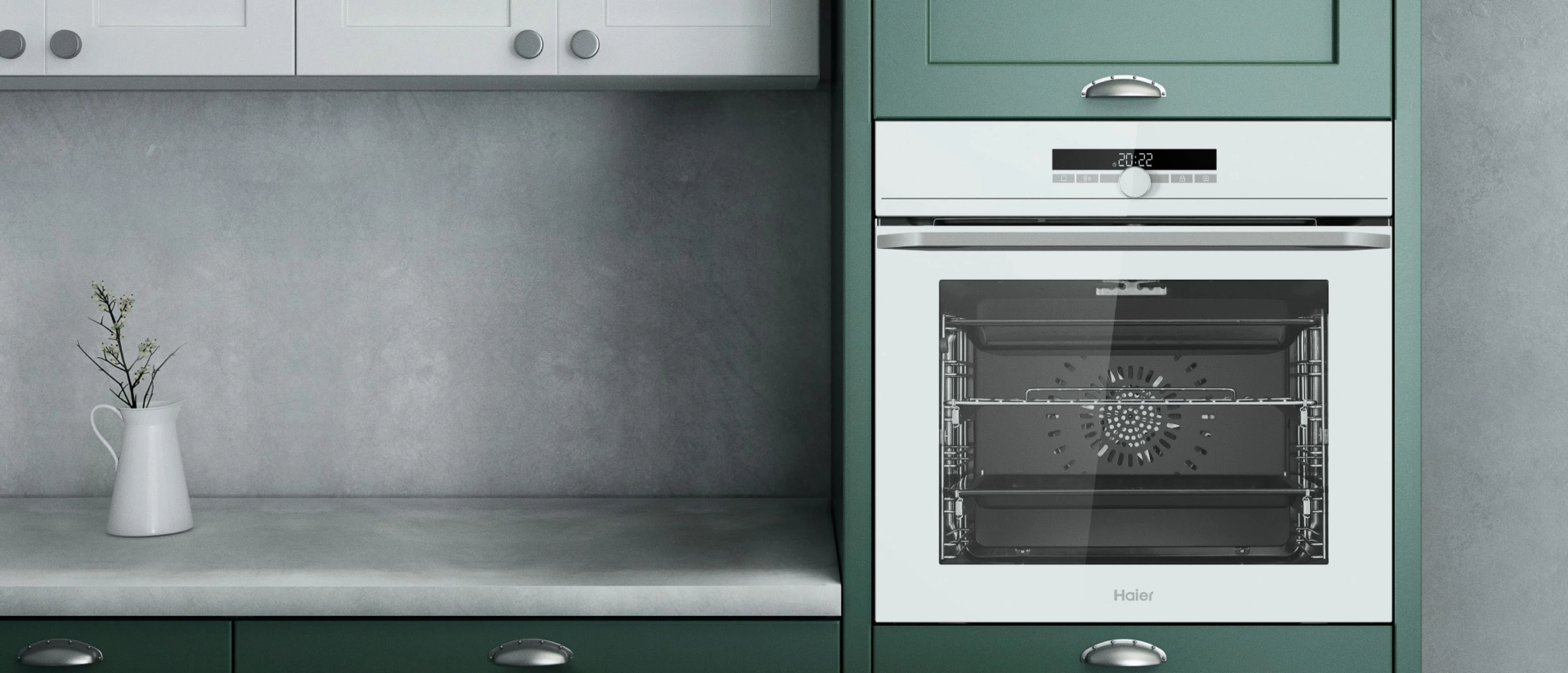 Электрический духовой шкаф Haier HOQ-F6CASGW