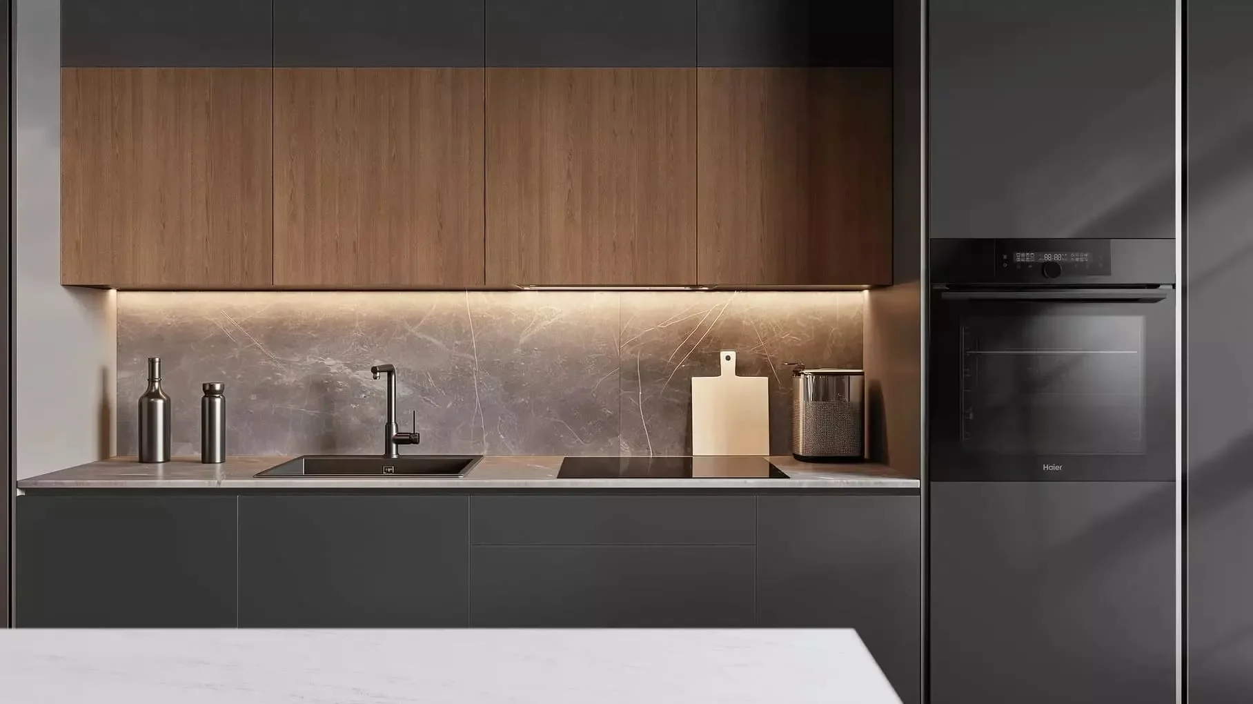 Электрический духовой шкаф Haier HOQ-F6QAN3DG