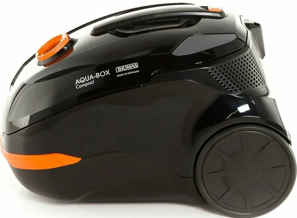 Пылесос с аквафильтром Thomas Aqua-Box Compact черный/оранжевый 1600 Вт, 320 Вт, резерв.1,8л