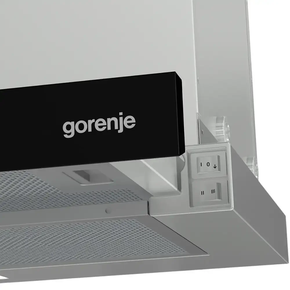 Вытяжка встраиваемая Gorenje TH60E7XB нержавеющая сталь управление: кнопочное (1 мотор)
