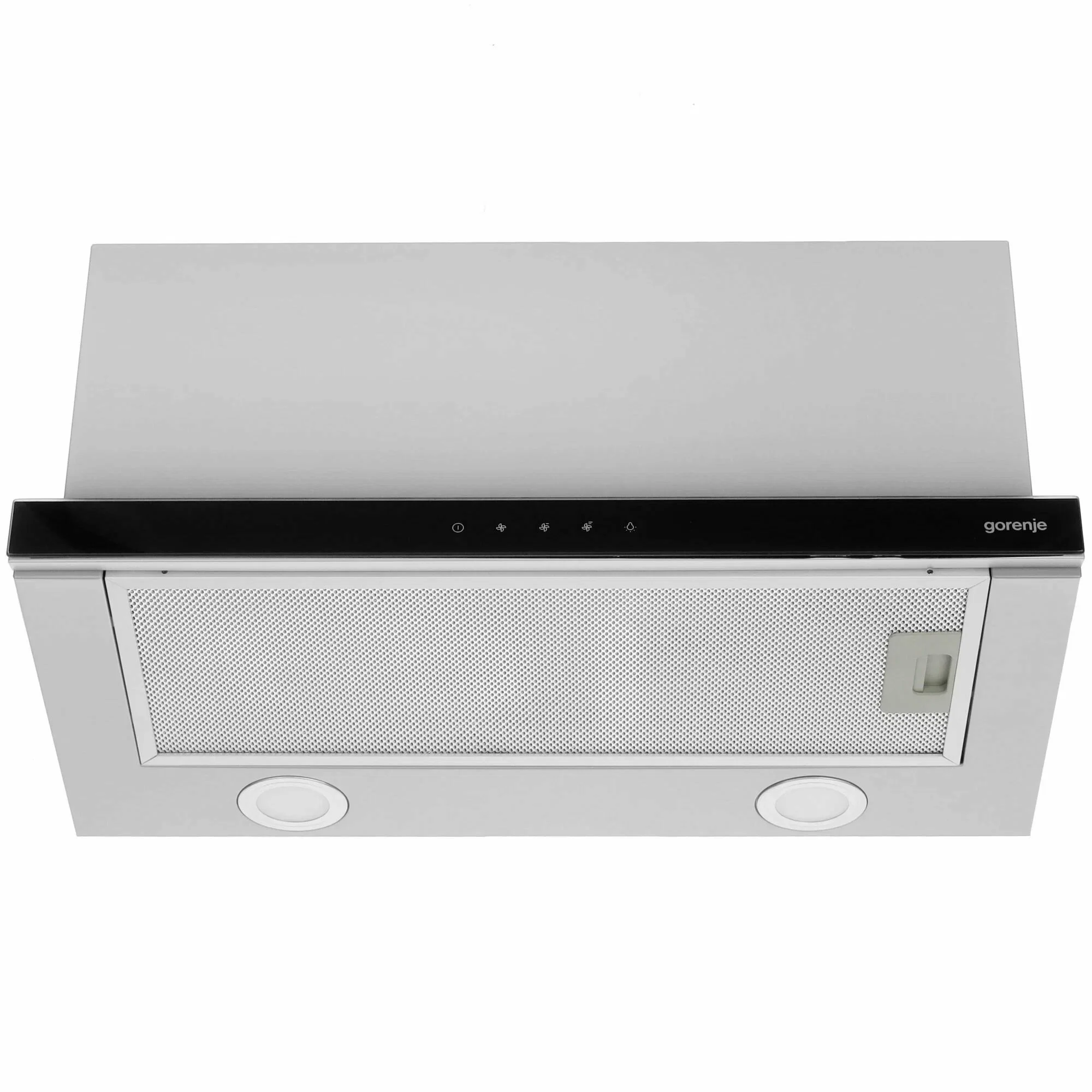 Вытяжка встраиваемая Gorenje TH60E8SGb серебристый управление: кнопочное (1 мотор)