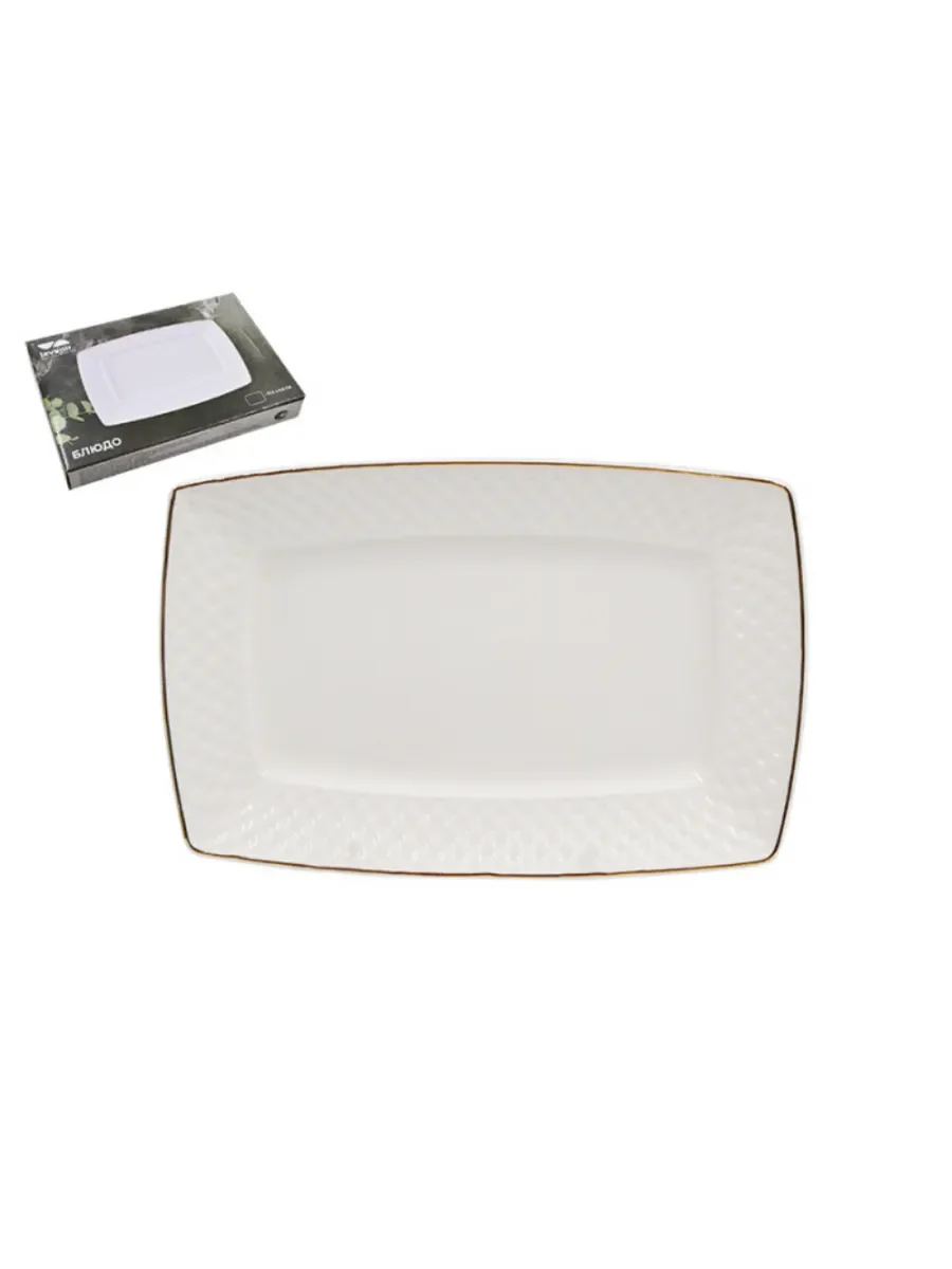 Lavenir Блюдо HoReCa "Smooth" 29,5 см, 12" LSPF-120 WHITE стеклокерамика