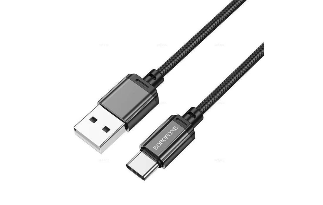 Кабель Borofone BX87 Type-C Nylon 3A 1м Черный