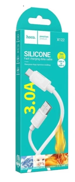 Кабель Hoco X122 Type-C Silicone 1м Белый
