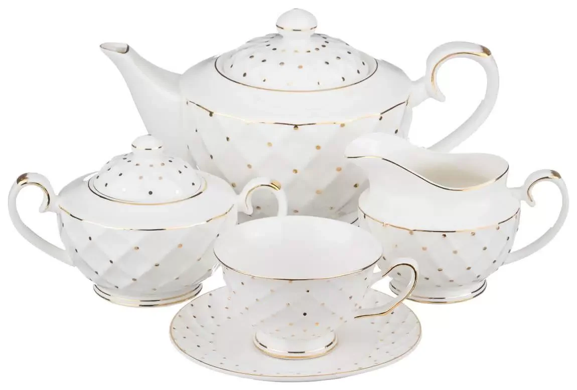 ЧАЙНЫЙ СЕРВИЗ LEFARD "BREEZE" НА 6 ПЕР. 14 ПР. (КОР=2НАБ.)