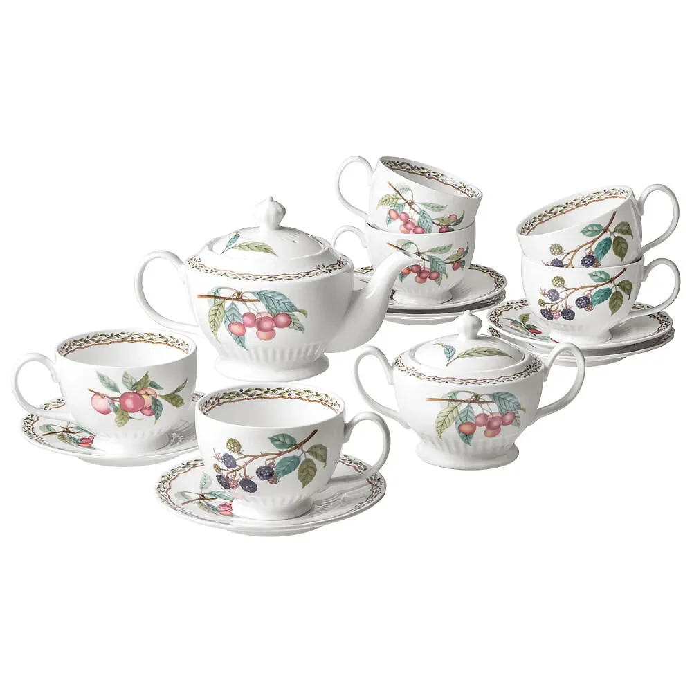 ЧАЙНЫЙ СЕРВИЗ LEFARD "FRUIT GARDEN" НА 6 ПЕР. 14 ПР. 800/350/260 МЛ (КОР=2НАБ.)