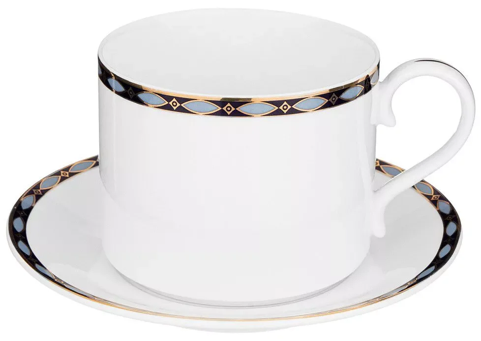 ЧАЙНЫЙ СЕРВИЗ LEFARD "GLAMOUR" НА 6 ПЕР. 14 ПР. 1000/350/300 МЛ СИНИЙ (КОР=2НАБ.)