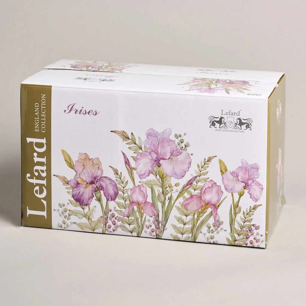 ЧАЙНЫЙ СЕРВИЗ LEFARD "IRISES" НА 6 ПЕР. 14 ПР. 1000/350/300 МЛ (КОР=2НАБ.)