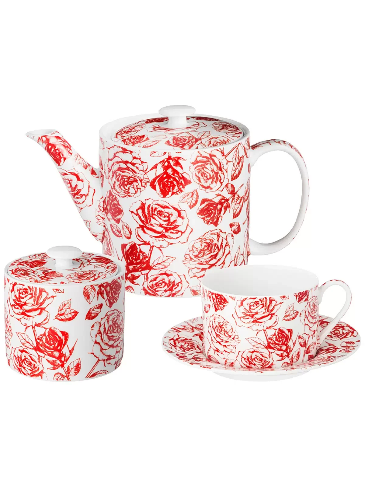 ЧАЙНЫЙ СЕРВИЗ LEFARD "ROSES" НА 6 ПЕР. 14 ПР. 200 МЛ (КОР=4НАБ.)