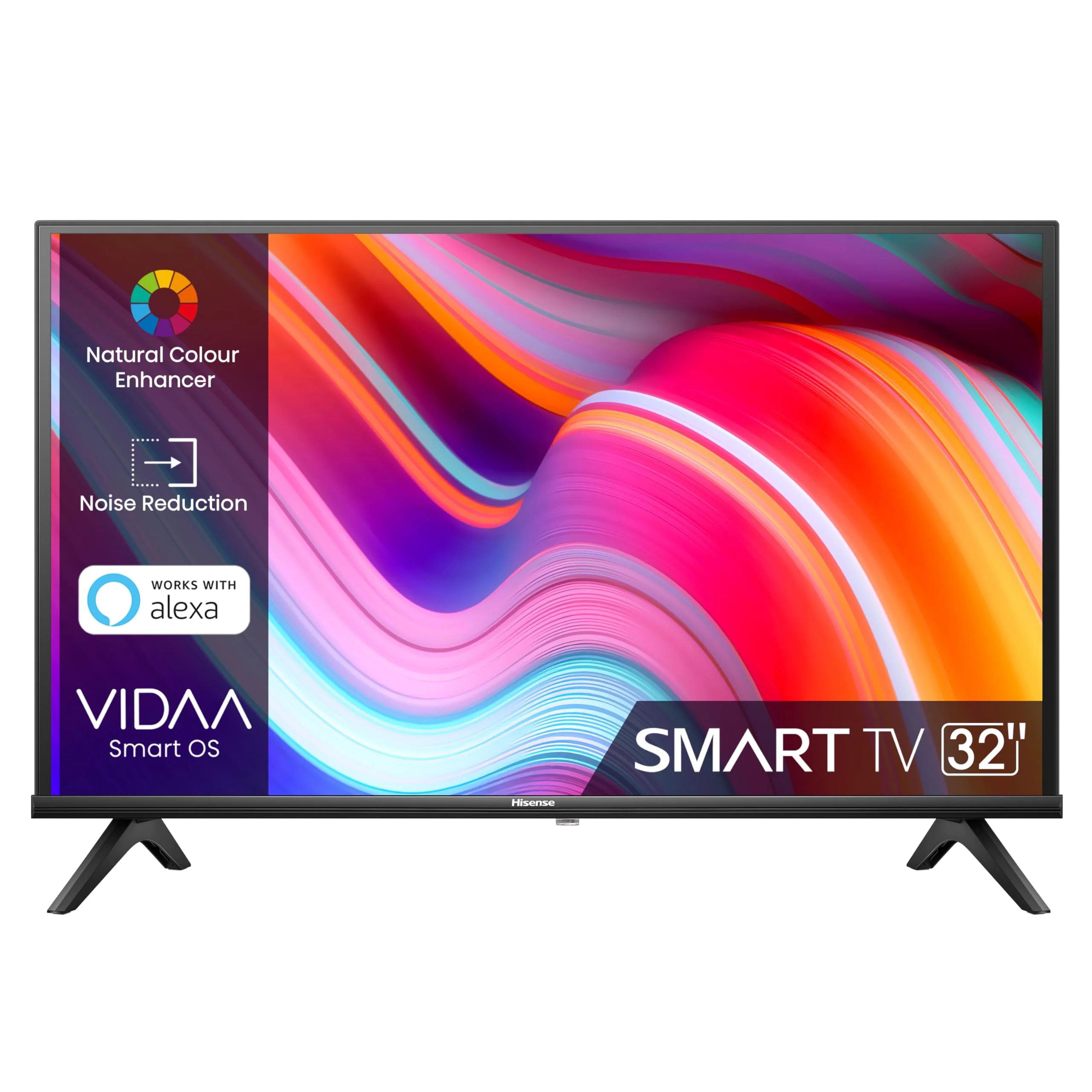 Телевизор QLED Hisense 40" 40A4S Frameless черный FULL HD 60Hz DVB-T2 DVB-C DVB-S2 USB WiFi Smart TV (RUS)