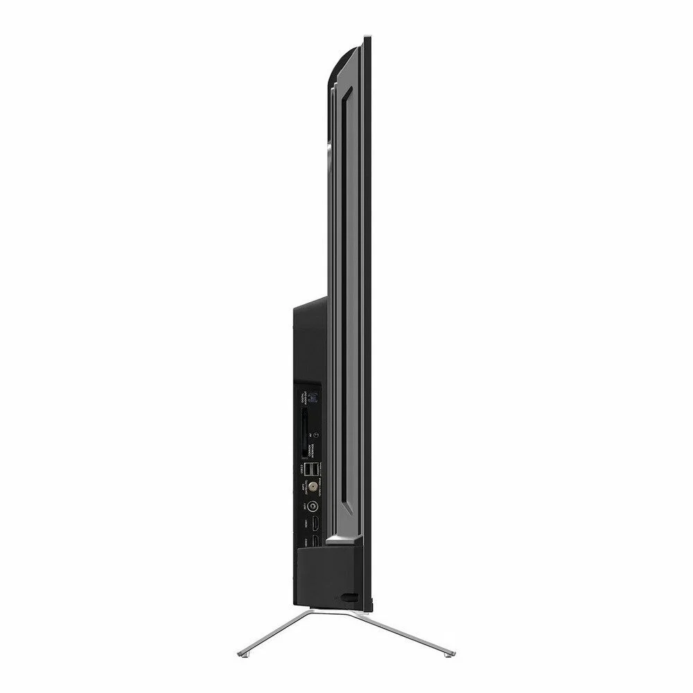 Телевизор QLED Hyundai 50" H-LED50QBU7500 Android TV Frameless черный/серебристый 4K Ultra HD 60Hz DVB-T DVB-T2 DVB-C DVB-S DVB-S2 USB WiFi Smart TV