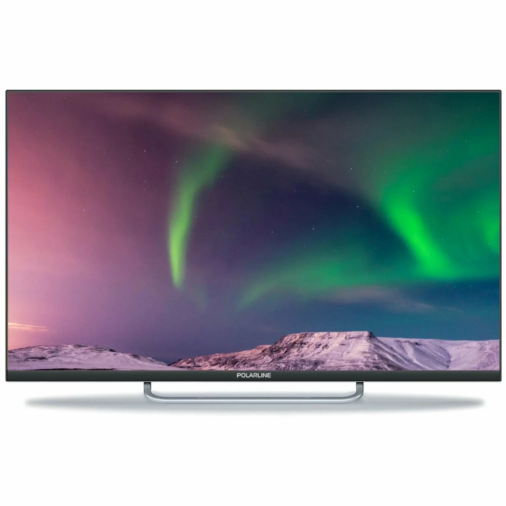 Телевизор QLED PolarLine 55" 55PQ71STC-SM Frameless черный 4K Ultra HD 60Hz DVB-T DVB-T2 DVB-C DVB-S2 USB WiFi Smart TV (RUS)