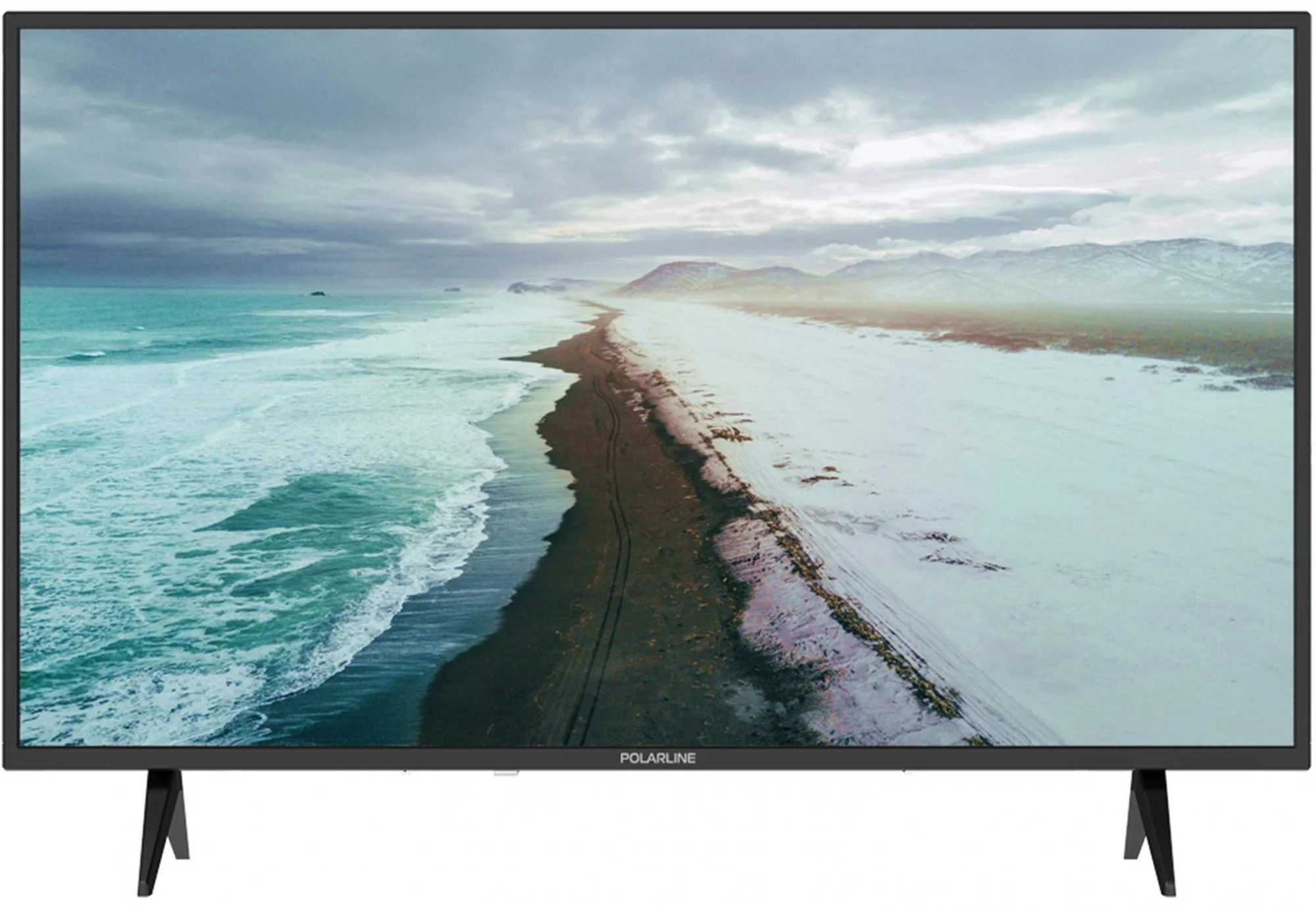 Телевизор QLED PolarLine 65" 65PQ71STC-SM Frameless черный/серебристый 4K Ultra HD 60Hz DVB-T DVB-T2 DVB-C DVB-S2 USB WiFi Smart TV (RUS)