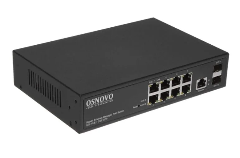 Коммутатор Osnovo SW-80802/I(Port 90W, 300W) управляемый
