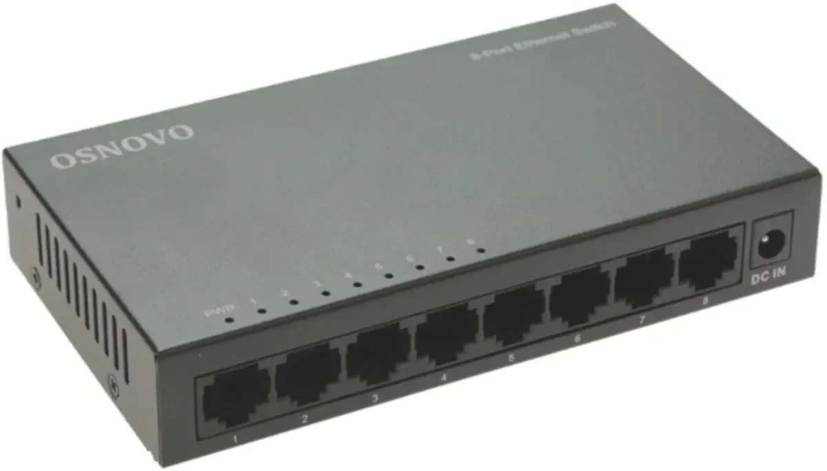 Коммутатор Osnovo SW-8G 8x1 Гбит/с неуправляемый