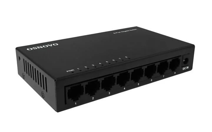 Коммутатор Osnovo SW-8G 8x1 Гбит/с неуправляемый