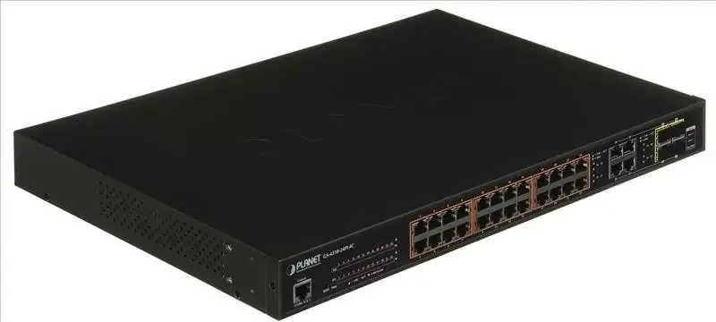Коммутатор PLANET GS-4210-24T4S IPv4/IPv6, 24-Port 10/100/1000T + 4-Port 100/1000X SFP L2/L4 SNMP Manageable Gigabit Ethernet Switch(supports ERPS Rin