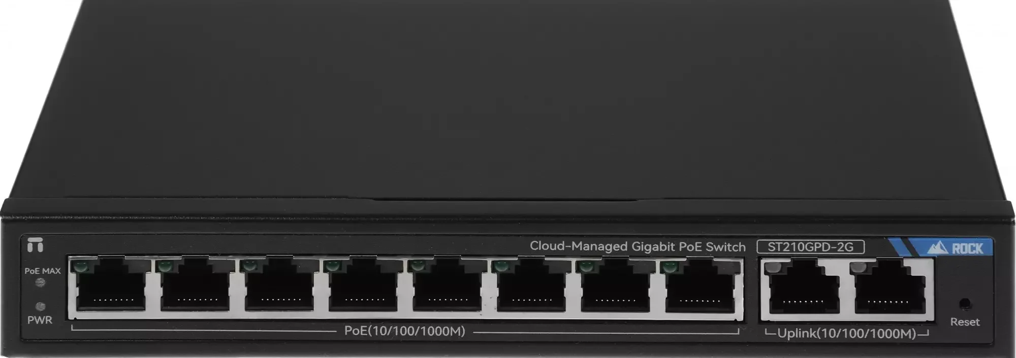 Коммутатор PoE Osnovo SW-21000(120W), 8 x FE с поддержкой PoE (IEEE 802.3af/at), 2 x FE, до 30W на порт, суммарно до 120W