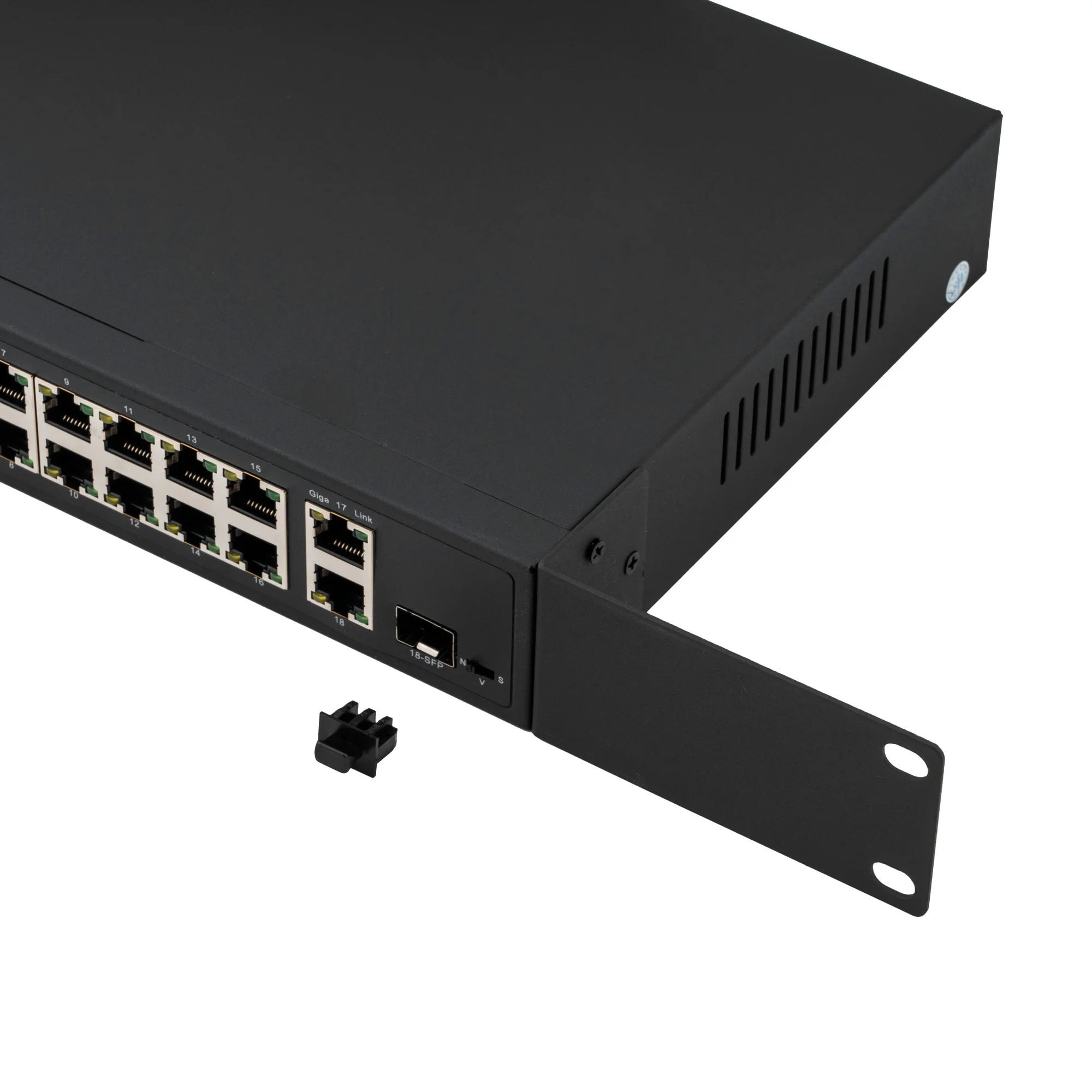 Коммутатор PoE Plus 4075 SKAT PoE-16E-2G-1S мощность 150Вт, порты:16-Ethernet, 1-Uplink, 1-COMBO