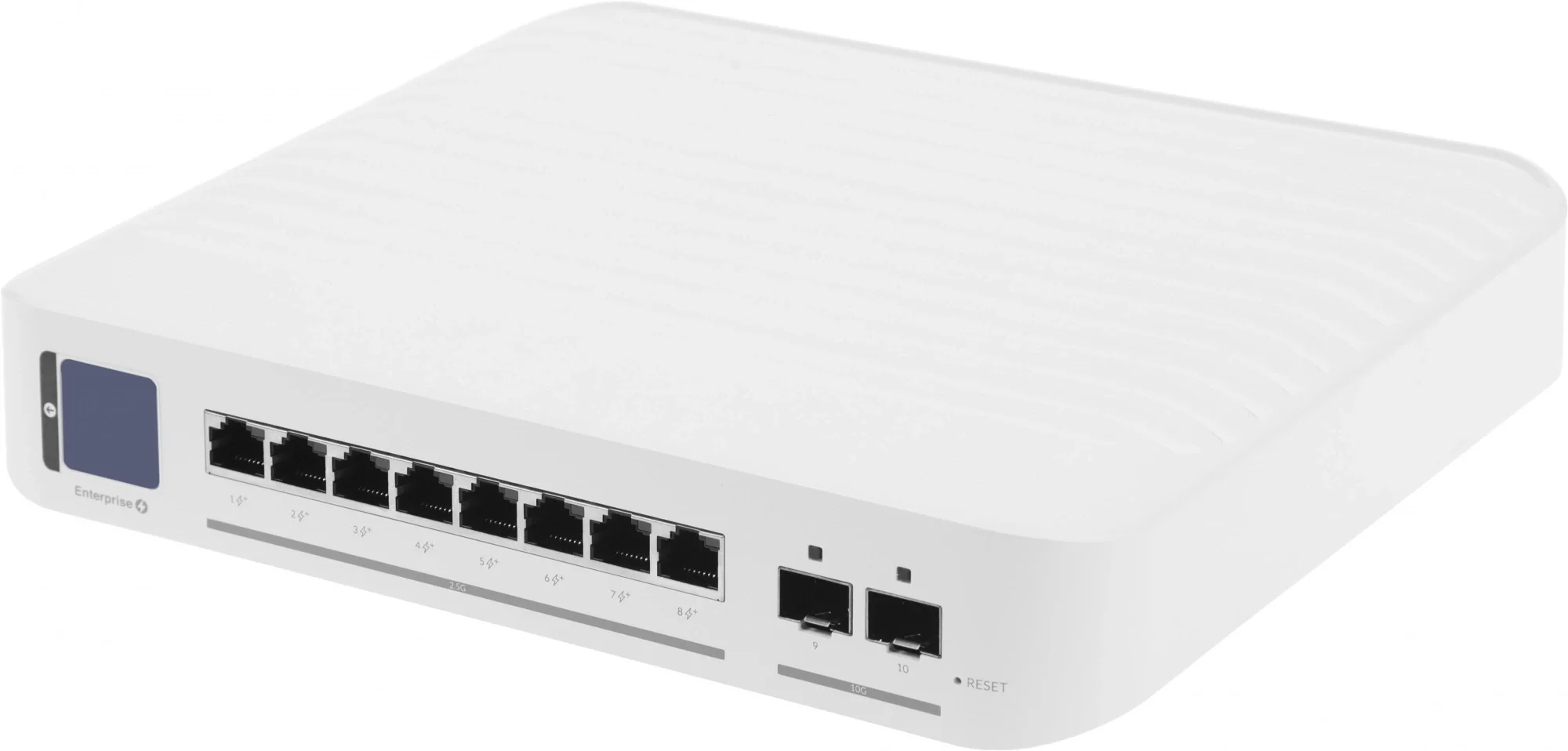 Коммутатор PoE в стойку Ubiquiti UniFi Switch Enterprise 8 PoE USW-Enterprise-8-PoE 8х 2.5G RJ45, 2х 10G SFP+, раздача 120 Вт