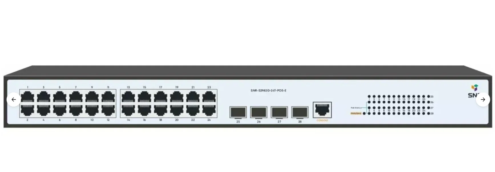 Коммутатор POE управляемый SNR уровня 2 SNR-S2982G-24T-POE