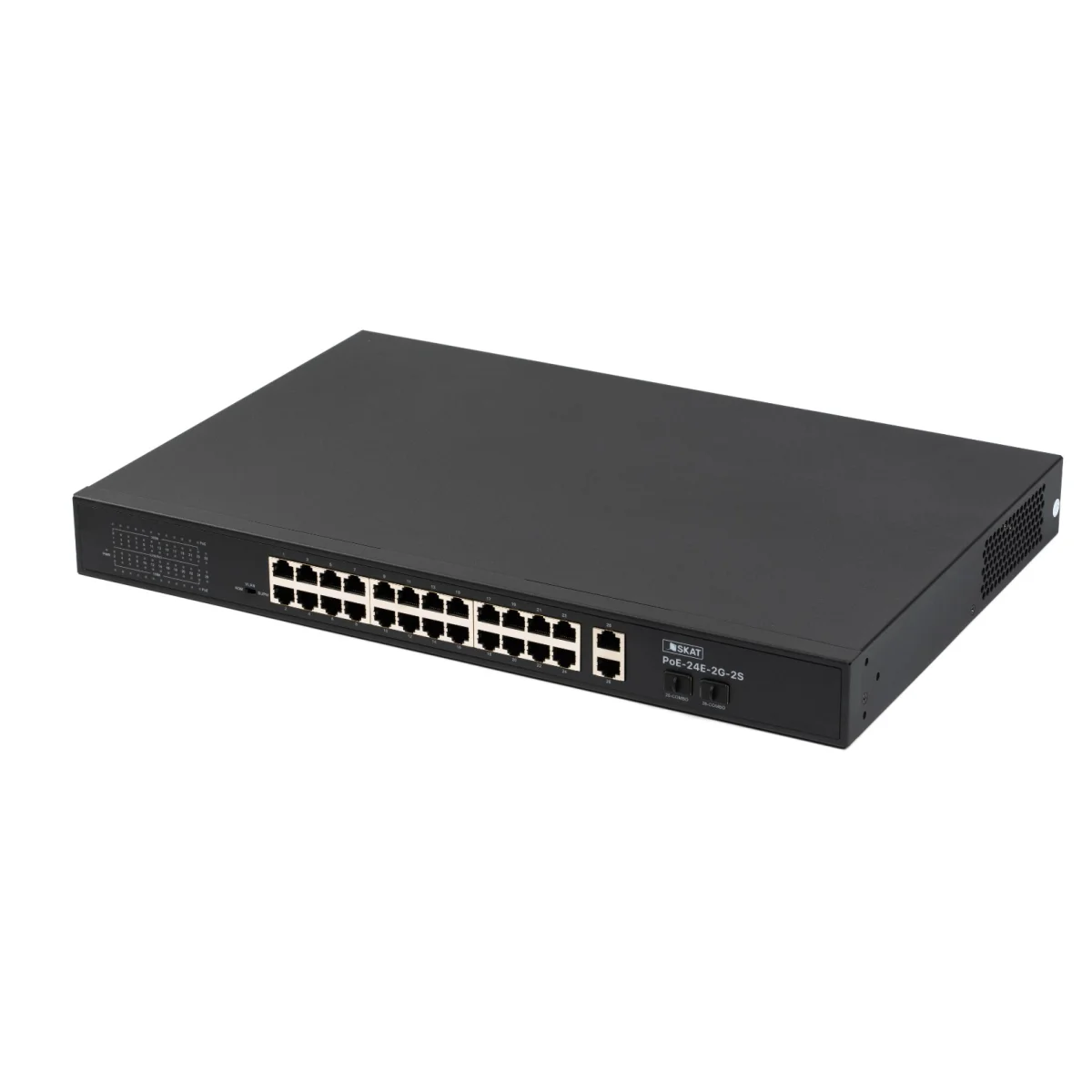 Коммутатор SKAT PoE-24E-2G-2S PoE Plus 260Вт порты:24-Ethernet 2-Uplink 2-SFP