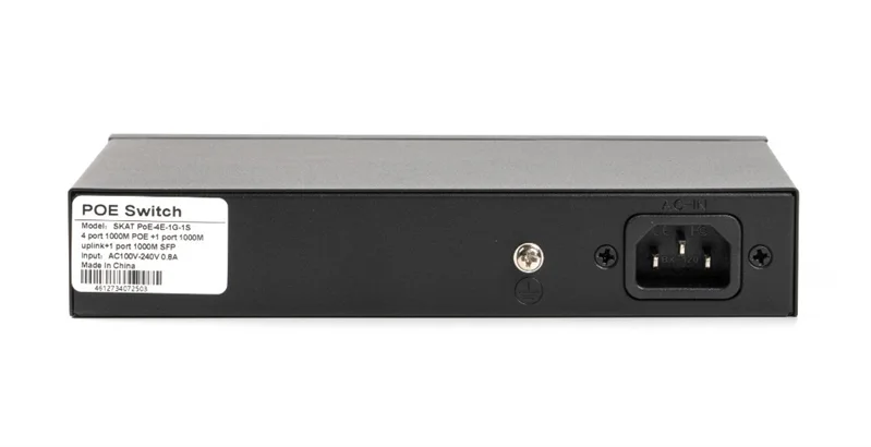 Коммутатор SKAT PoE-4E-1G PoE Plus 65Вт порты: 4-Ethernet 1-Uplink