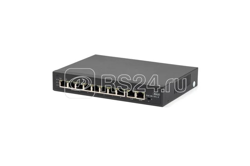 Коммутатор SKAT PoE-8E-2G v.2 PoE Plus 120Вт порты: 8-Ethernet 2-Uplink