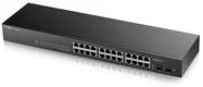 Коммутатор Smart L2 Zyxel GS1900-24, rack 19", 24xGE, 2xSFP, бесшумный