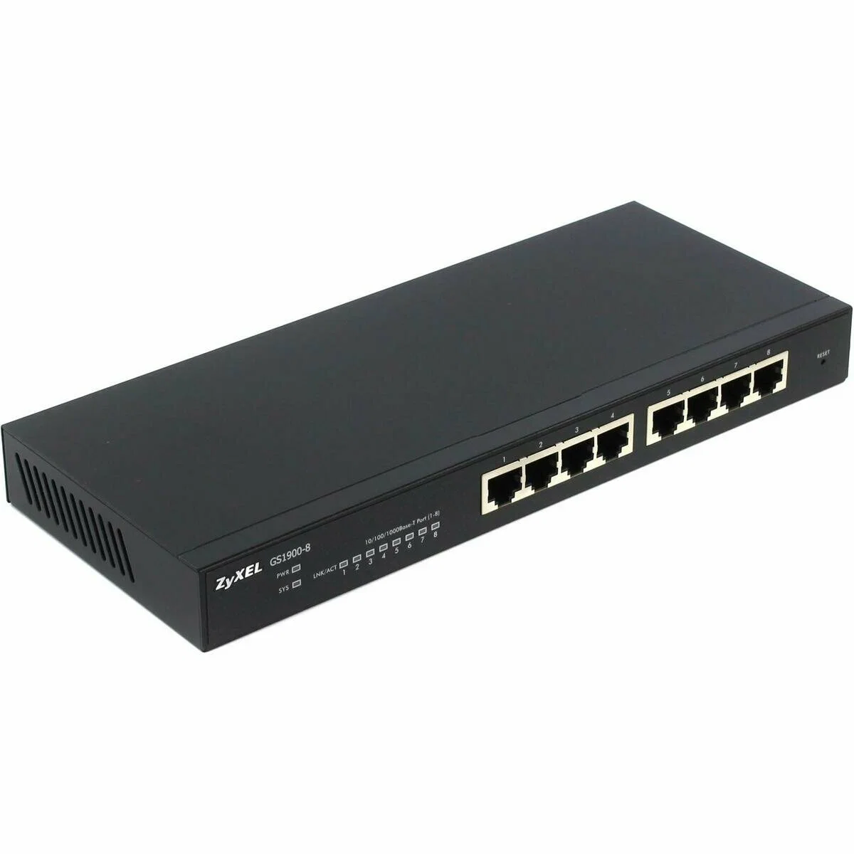 Коммутатор Smart L2 Zyxel GS1900-8, 8xGE, настольный, бесшумный