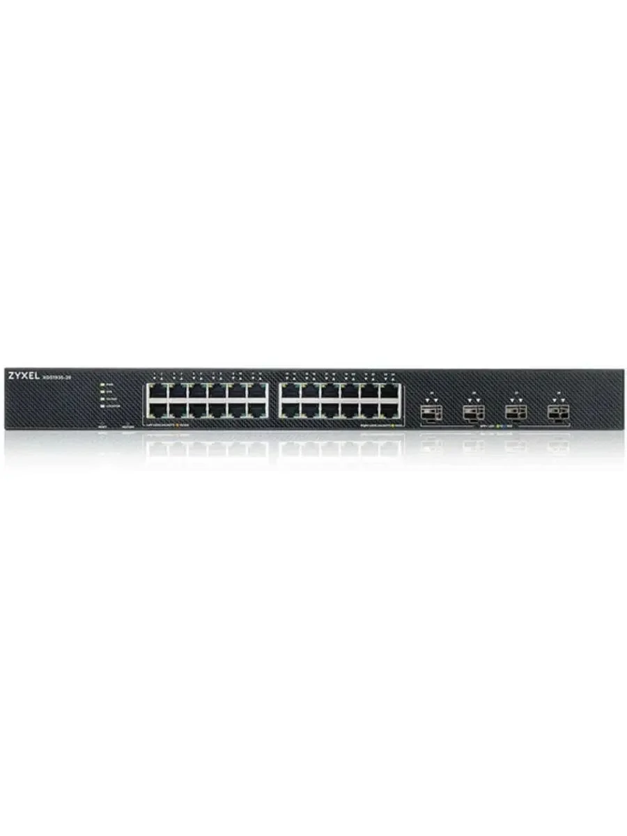 Коммутатор Smart L3 Lite PoE+ Zyxel NebulaFlex XGS1935-28HP, rack 19", 24xGE PoE+, 4xSFP+, бюджет PoE 375 Вт
