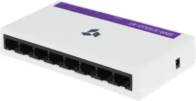 Коммутатор SNR SNR-S1100G-8T, 1Gbит/с, количество портов 8 шт, (L2)