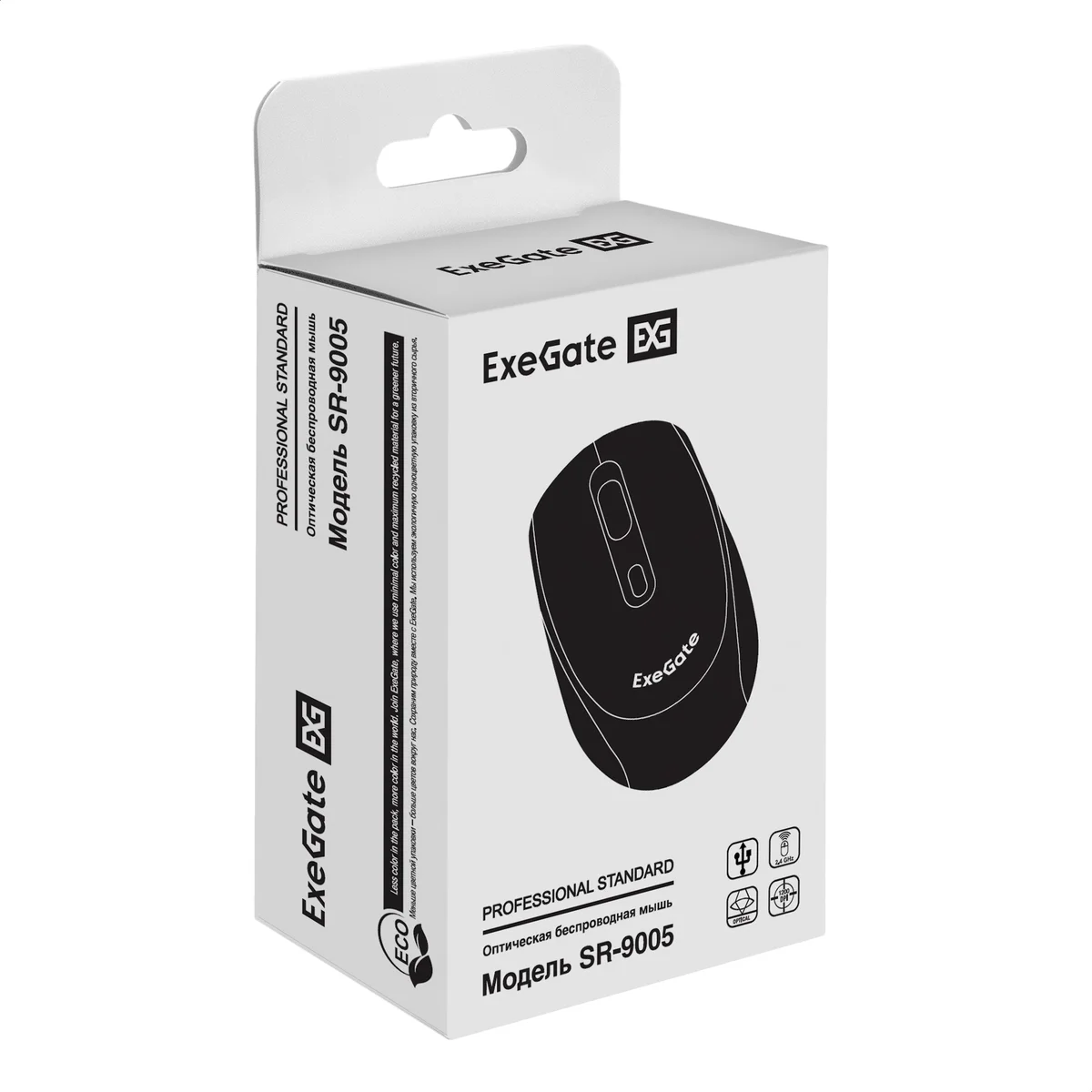 Мышь проводная ExeGate Professional Standard SL-9063 черный, 3600 dpi, USB, кнопки - 4
