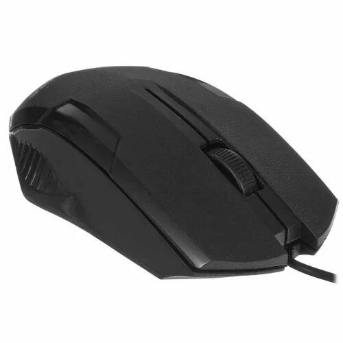 Мышь проводная ExeGate SH-9025 OEM черный, 1000 dpi, USB, кнопки - 3