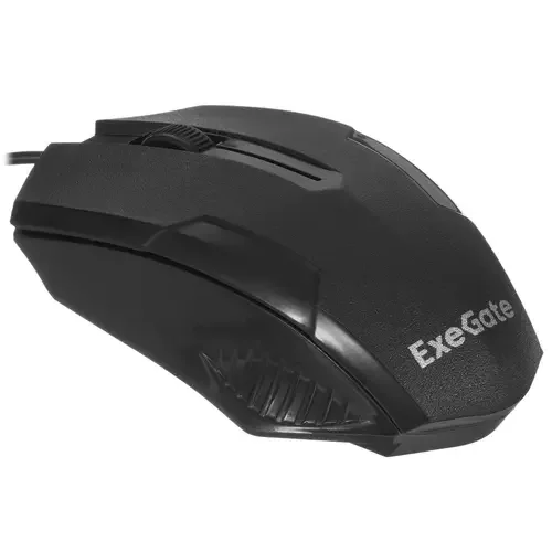 Мышь проводная ExeGate SH-9025 OEM черный, 1000 dpi, USB, кнопки - 3