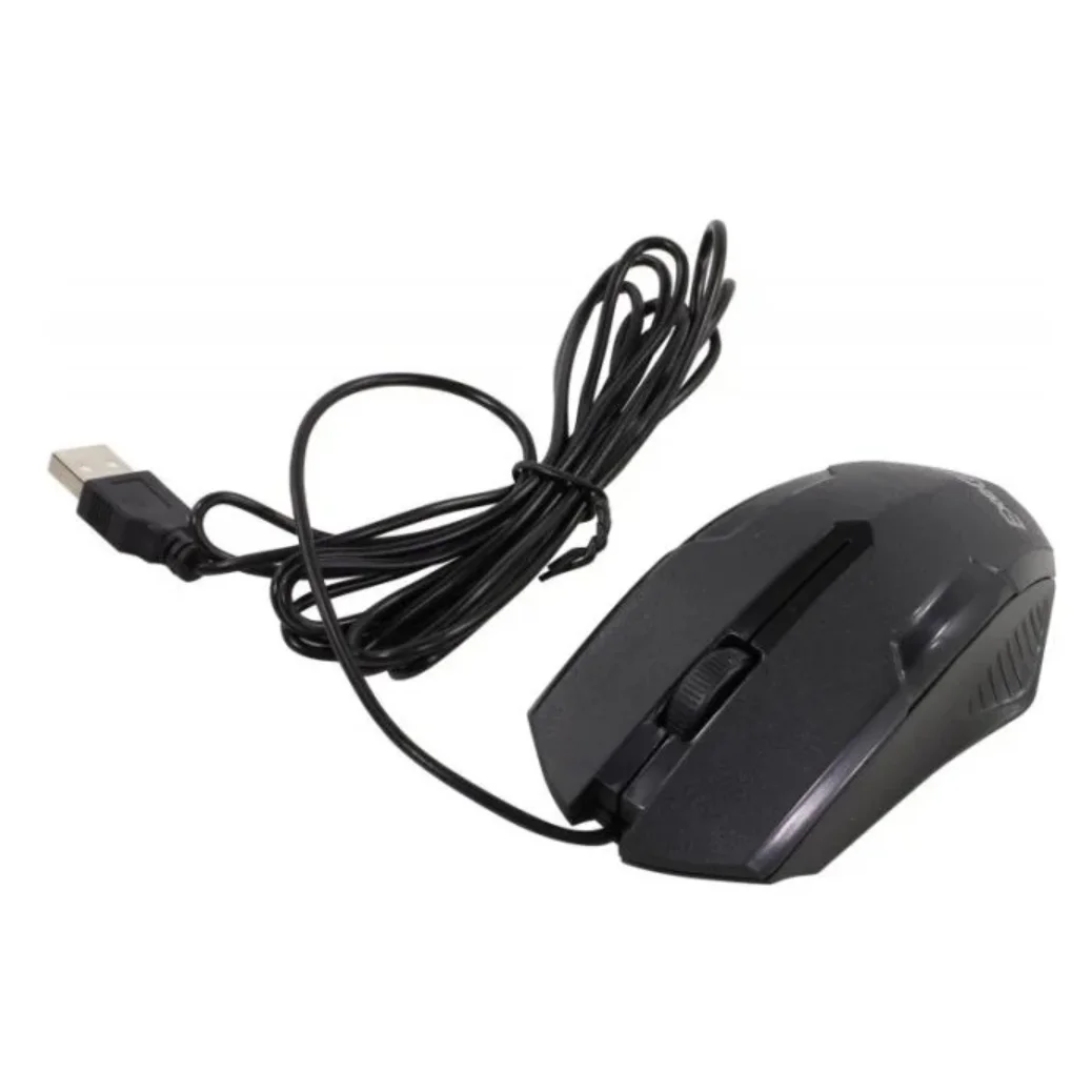 Мышь проводная ExeGate SH-9025L OEM черный, 1000 dpi, USB, кнопки - 3