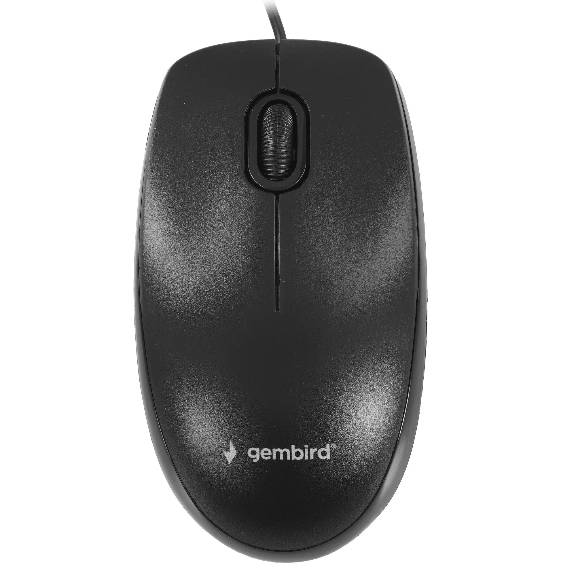 Мышь проводная Gembird MOP-200 черный, 1000 dpi, USB, кнопки - 3