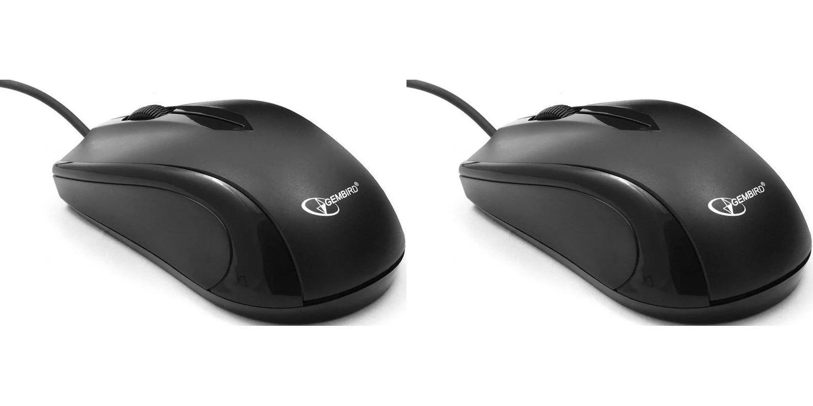 Мышь проводная Gembird MUSOPTI9-905U черный, 1000 dpi, USB, кнопки - 3