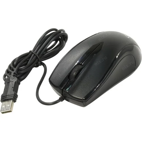 Мышь проводная Gembird MUSOPTI9-905U черный, 1000 dpi, USB, кнопки - 3