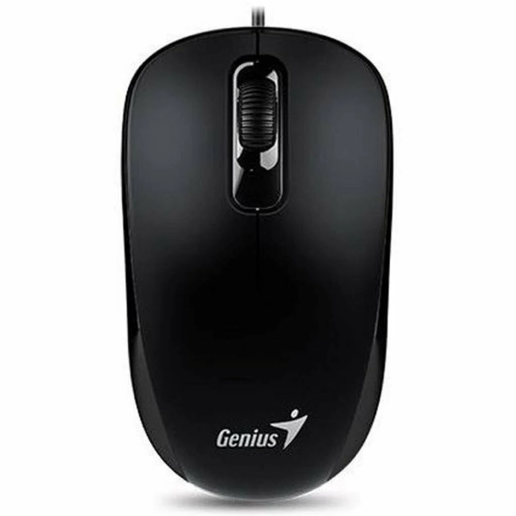 Мышь проводная Genius DX-110 черный, 1000 dpi, USB, кнопки - 3