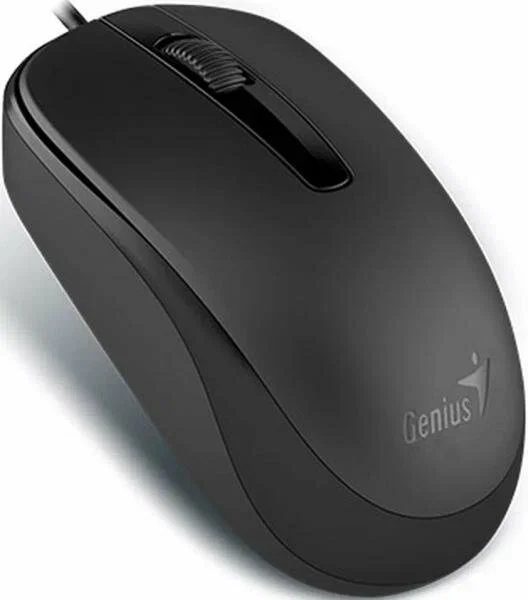 Мышь проводная Genius DX-120 черный, 1000 dpi, USB, кнопки - 3