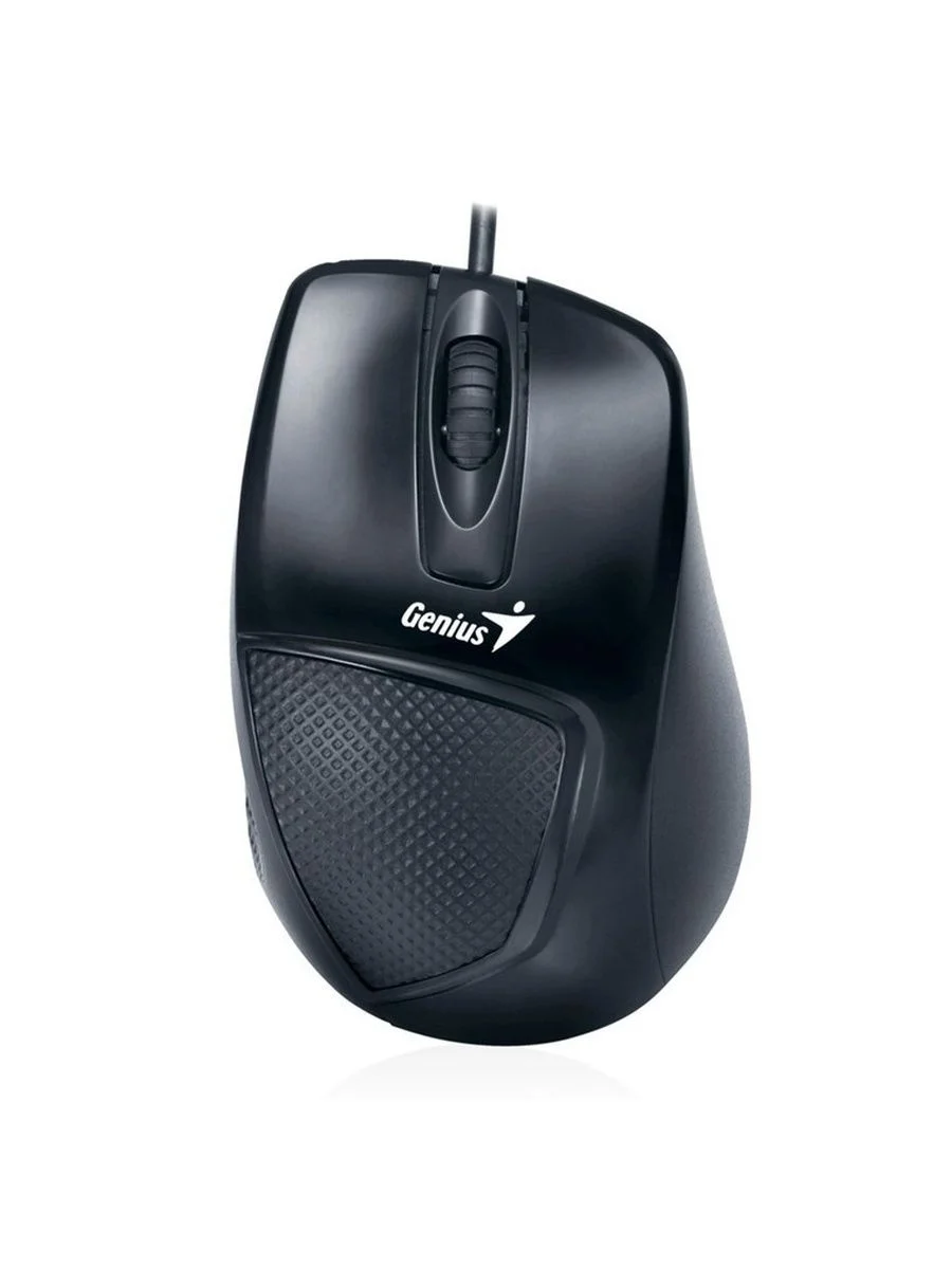 Мышь проводная Genius DX-150X черный, 1000 dpi, USB, кнопки - 3