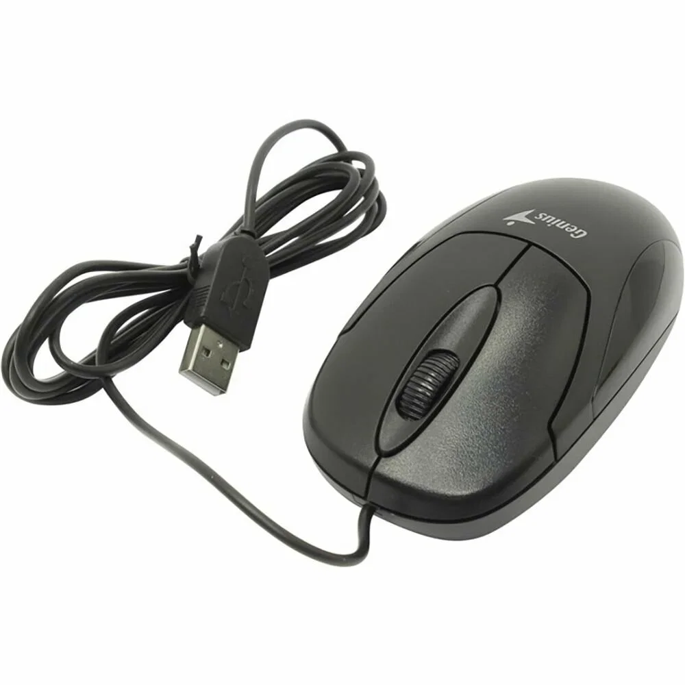 Мышь проводная Genius XScroll V3 черный, 1000 dpi, USB, кнопки - 3